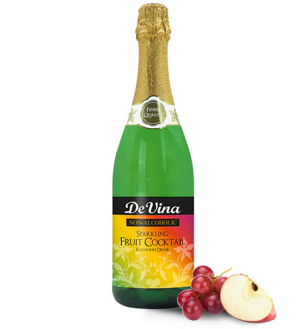 De Vina Non-Alcoholic Sparkling Fruit Cocktail Flavoured Drink 750ml