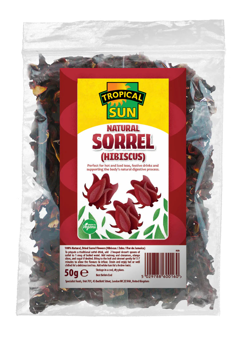 Tropical Sun Natural Sorrel (Hibiscus) 50g