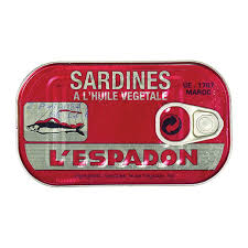 L'Espadon Sardines in Vegetable Oil 125g